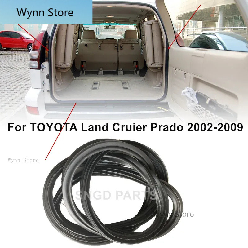 Dành Cho Xe Toyota Land Cruiser Prado 120 LC120 2003-2009 Phía Sau Cốp Lưng Đuôi Cao Su Đen Cói Dải 