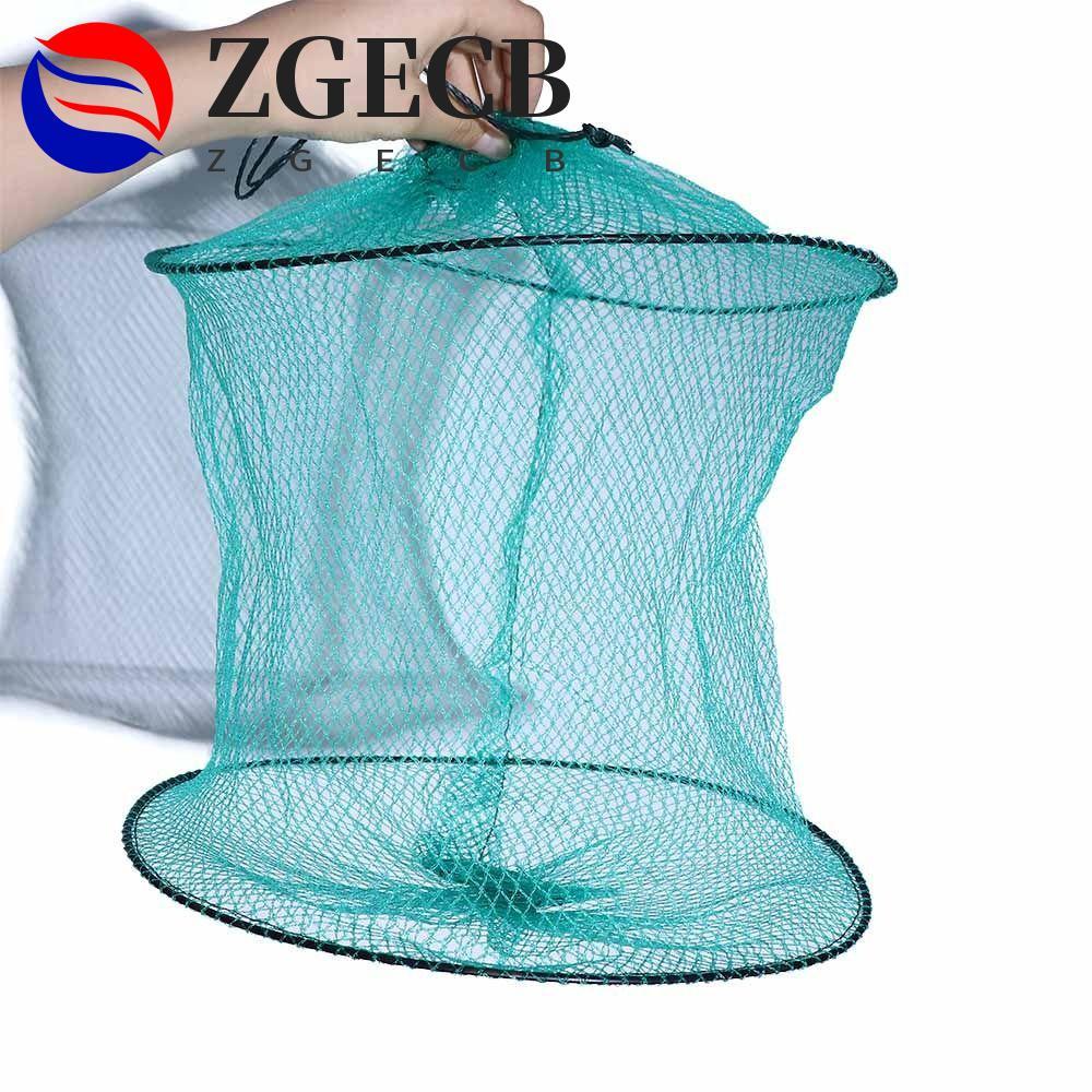 ZGECB Lồng Câu Cá Lưới Bảo Vệ Cá 3 Lớp Di Động Bẫy Câu Cá Mạng Minnow Bẫy Cá Crawfish Bẫy Cá Bẫy Cua