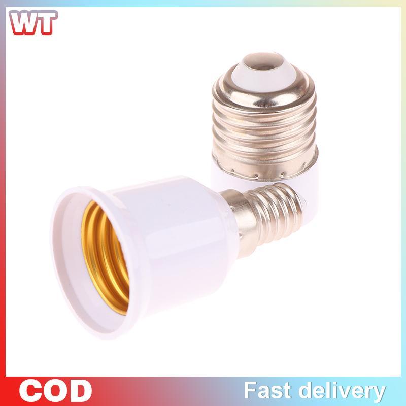 [WT] 1 Bộ Chuyển Đổi Bóng Đèn LED E14 Sang E27 / E27 Sang E14 Đế Bóng Đèn E14 Nữ E27 Nam Adapter Chu