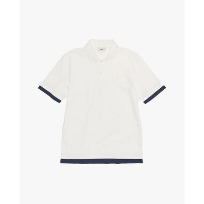 MLB - Áo polo unisex cổ bẻ tay ngắn Basic Layered_3APQB0463-50IVS