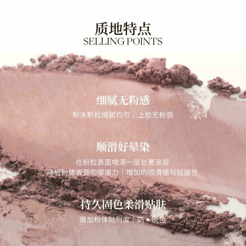 Aurora Series Joocyee Enzyme Blush Amber Shell Natural High Gloss Repair Rouge Monochrome Blush giá 