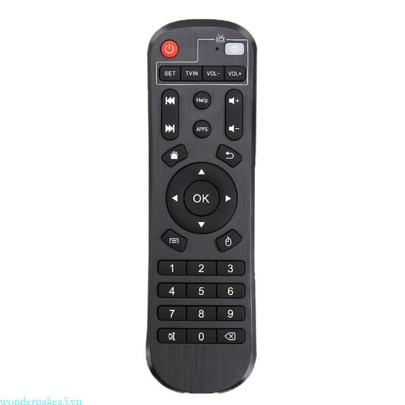 Wonderpakea3 cho TV thông minh Điều khiển từ xa cho Android TV Box X96 X96 Mini H96 H96 Đen
