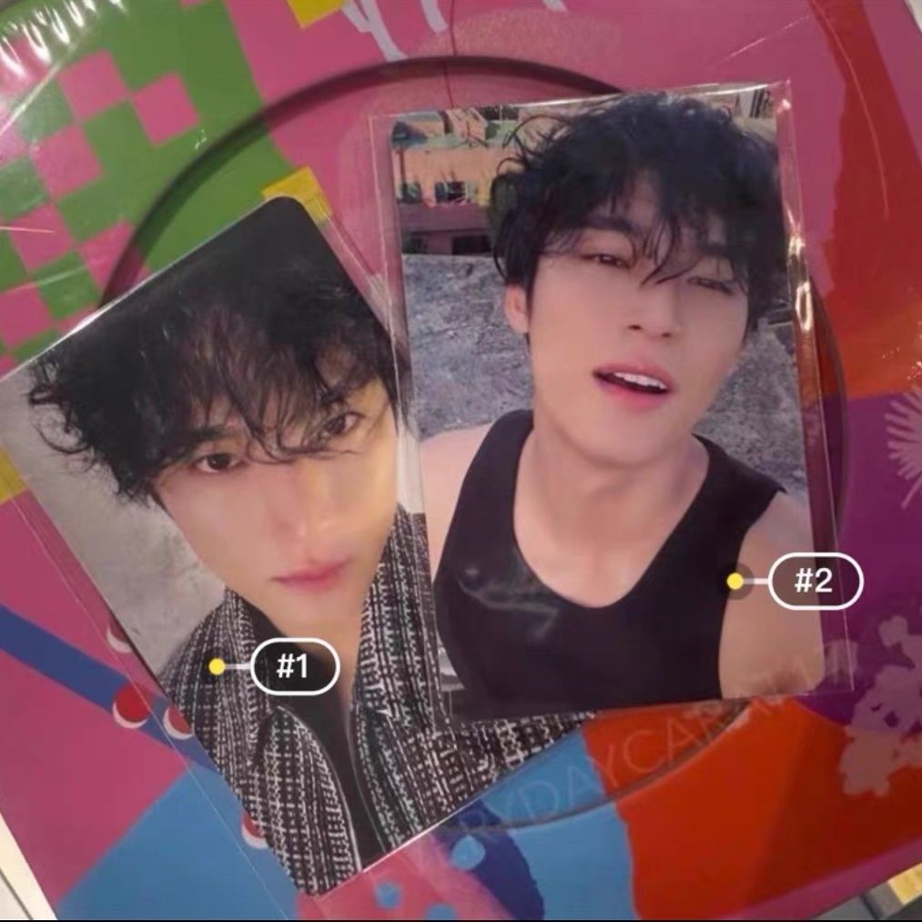 Seventeen Kim Min Kyu dạy Bao Văn Thư đặc biệt thẻ xoăn Kyu màu đen trắng caro Kyu