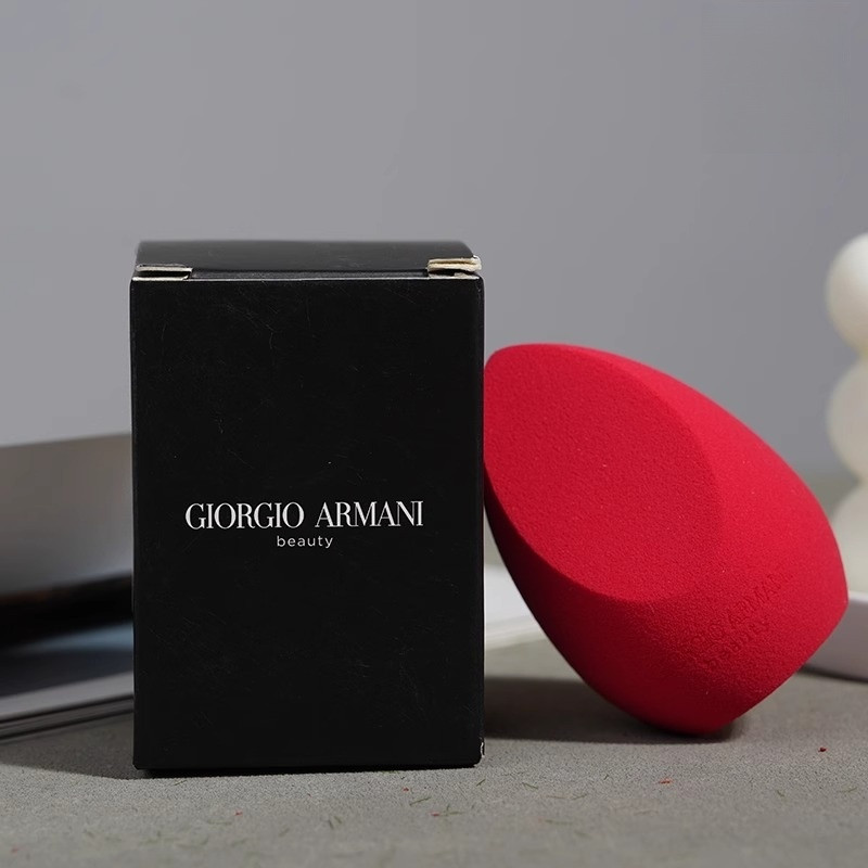 Armani Power Drop-Shaped Beauty Egg Makeup Setting Makeup Counter Makeup Tool Trang điểm Red Beauty 
