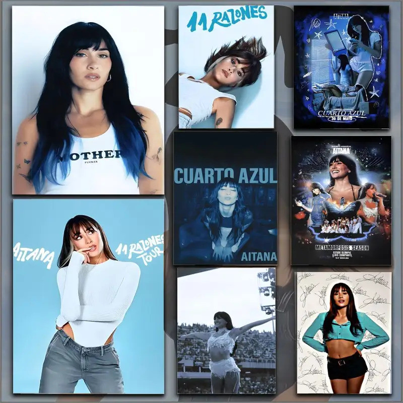 Ca Sĩ Phổ Biến A-Aitana Tranh Thư Pháp HD In Nhăn Bức Tranh Tường Nghệ Thuật Hình Ảnh Cho Phòng Khác