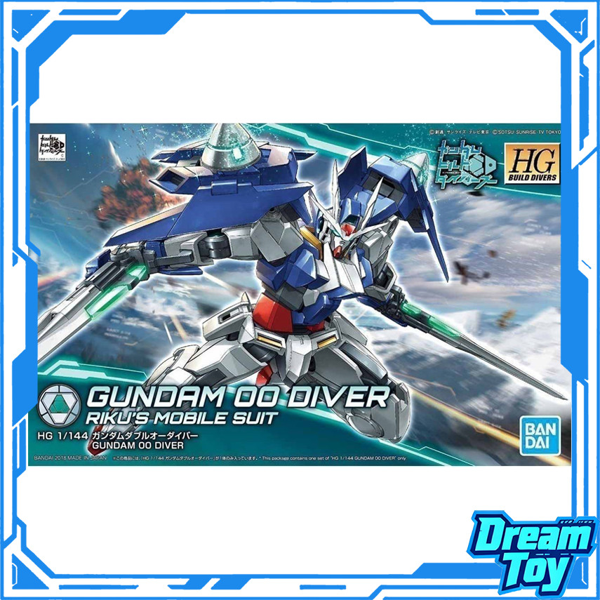 Bandai HG Gundam 00 Diver – Tỉ lệ 1 / 144 | Thợ lặn xây dựng Gundam | Bộ đồ di động tùy chỉnh của Ri