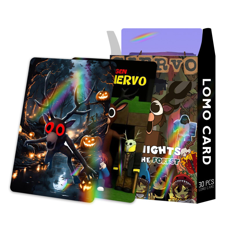 30 Chiếc Trò Chơi Manhwa 99night Trong Rừng Nhân Vật Laser Lomo Cards Stitch Pokemon Sanrio Hoạt Hìn