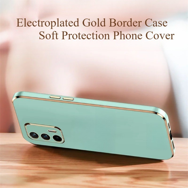Ốp Điện Thoại Mạ Điện Màu Trơn Sang Trọng Cho A77 A78 A79 A92s A94 A95 A96 A97 A77s F19 Reno Plus Pr