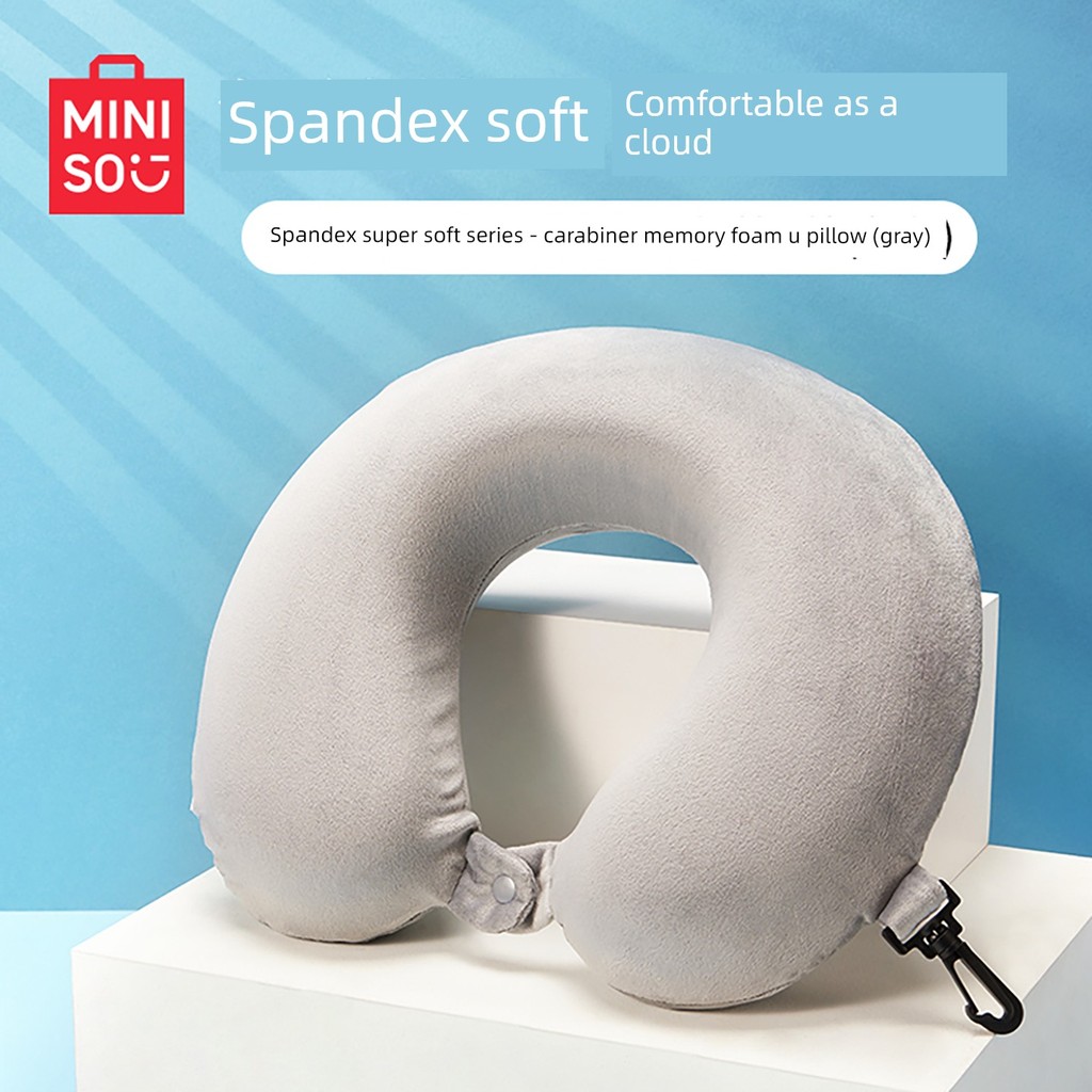 MINISO MINISO Gối Hình Chữ U Máy Bay Cổ Gối Gối Cổ Du Lịch Ô Tô Di Động Nằm Gối Cổ Hình Chữ U Gối
