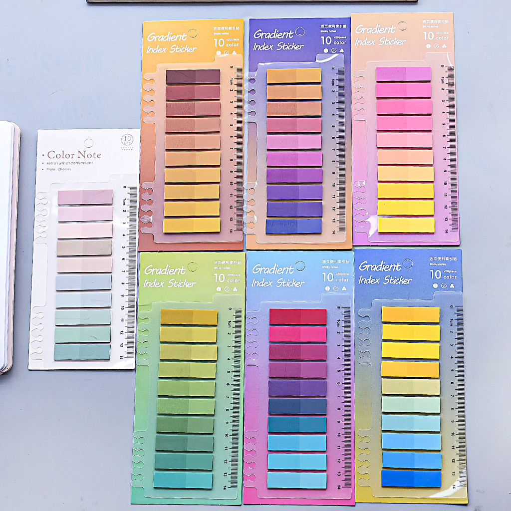 Morandi Color pet Sticky Notes Ghi chú chỉ mục trong suốt Ghi chú Giấy dán ghi chú cho ghi chú