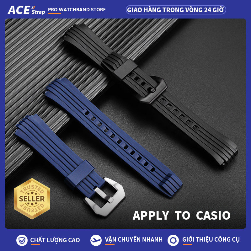 Áp dụng cho CASIO EDIFICE ECB-10YP / ECB-10AT / ECB-950 Dây đeo đồng hồ silicon thay thế, Dây đeo th
