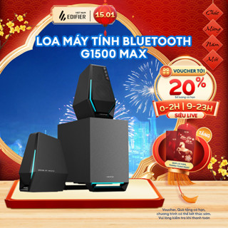  Loa Máy Tính Bluetooth Gaming EDIFIER G1500 MAX Để Bàn 30W - Hệ Thống 2.1 Âm Trầm - 10 hiệu ứng RGB - 15 Tháng Bảo Hành 