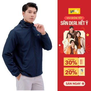   FS T12  Áo khoác gió nam YODY thông minh cản gió chống thấm nước cản bụi MCWC25A037 