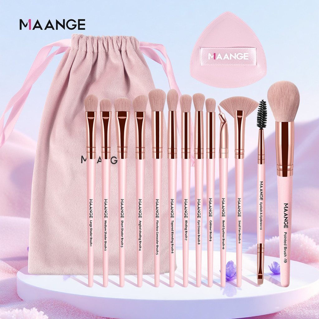 MAANGE Bộ 13 cọ trang điểm chuyên nghiệp tiện lợi 5818