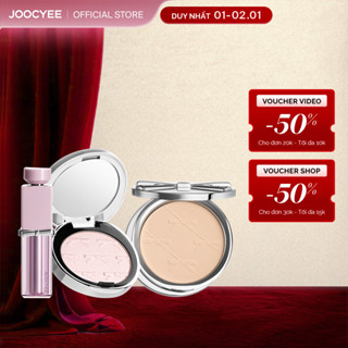   Silver Bow Collection  Combo 3 Sản Phẩm JOOCYEE Phấn Phủ Nén Che Phủ Kiềm Dâud & Son Bóng Dưỡng Ẩm Căng Mọng & Má Hồng Bắt Sáng Tự Nhiên Lâu Trôi 13g 