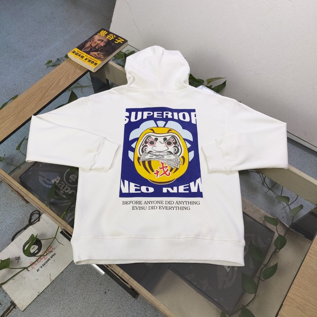 EVISU Mùa Thu 2024 - Phong Cách Mới, Áo Khoác Thời Trang, Beanie In Chữ