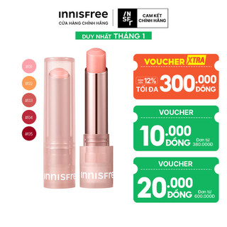  Son dưỡng môi có màu innisfree Dewy Tint Lip Balm 3.2g 