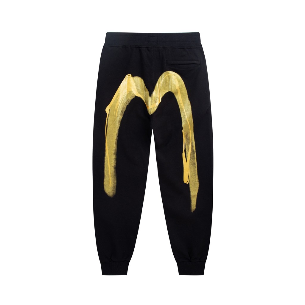 Áo hoodie EVISU mùa thu mới, mạ vàng lớn M, thời trang thể thao cho nam và nữ