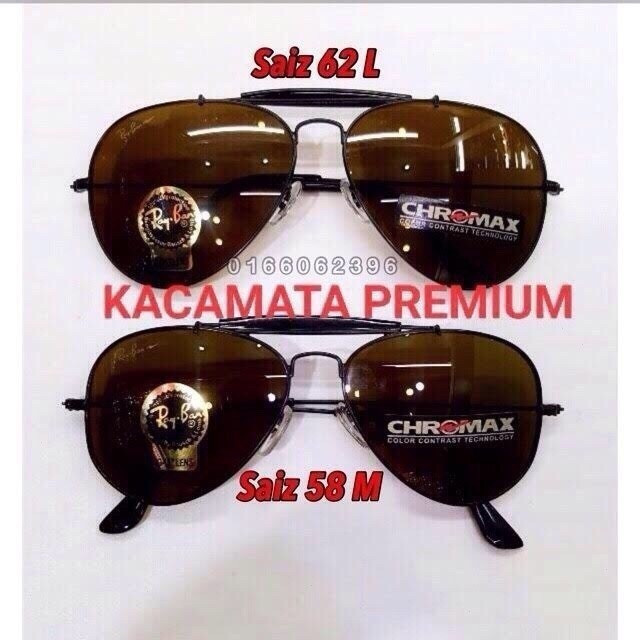 Kính râm lái xe thông thường Rayban Chromax Premium Classic Aviator