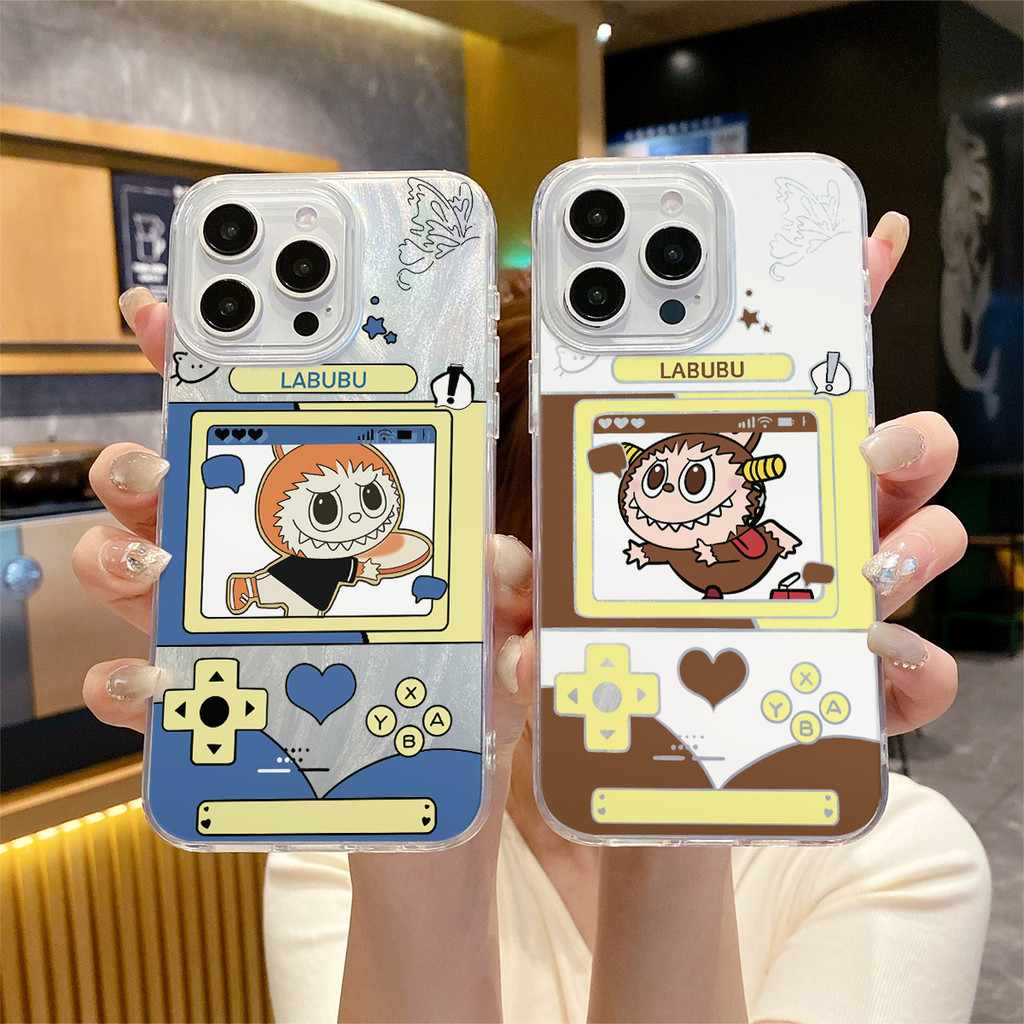 ốp lưng IPhone 17 16 14 11 12 13 15 PRO MAX XR XS 7 8 Plus Ốp điện thoại IMD Feather Silk Labubu YUS