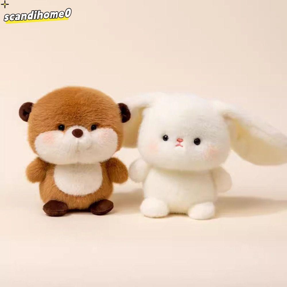 SCANDIHOME0 Búp bê đồng hành sang trọng, Gối động vật nhồi bông gấu 16cm, Thời trang sang trọng Động