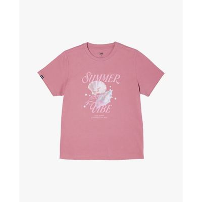 LEE - Áo thun nữ cổ tròn tay ngắn Summer Vibe_LWT012123207754-A09720