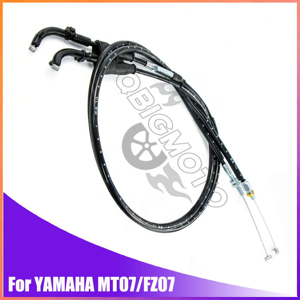 MT FZ 07 Phụ Kiện Xe Máy Dây Cáp Ga Cho YAMAHA MT07 FZ07 2014 2015 2016 2017 2018 Dây Đẩy & Kéo
