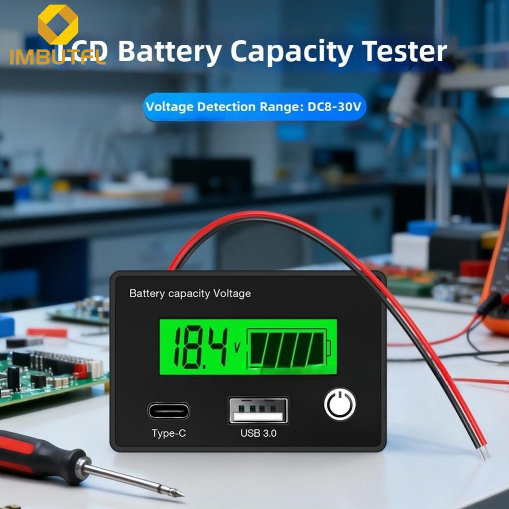 Máy kiểm tra pin LCD xanh cho pin DC8-30V cho pin Lithium và LFP axit
