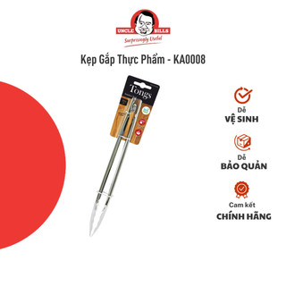 Kẹp gắp thực phẩm uncle bills thép không gỉ chống dính tiện lợi dễ sử dụng chắc chắn - ka0008