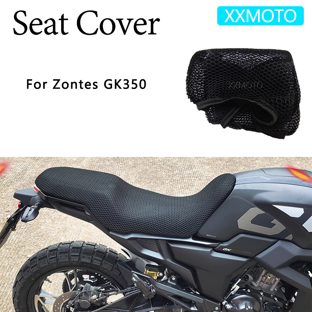 Dành Cho Zontes GK350 GK 350 Vỏ Ghế Xe Máy Cách Nhiệt 3D Lưới Vải Thoáng Khí Chống Trơn Trượt Đệm Bả