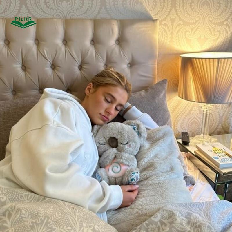 PfultR Breathing Bear Baby Soothing Koala Plush Doll Toy Baby Kids Music Soothing Baby Sleeping Comp