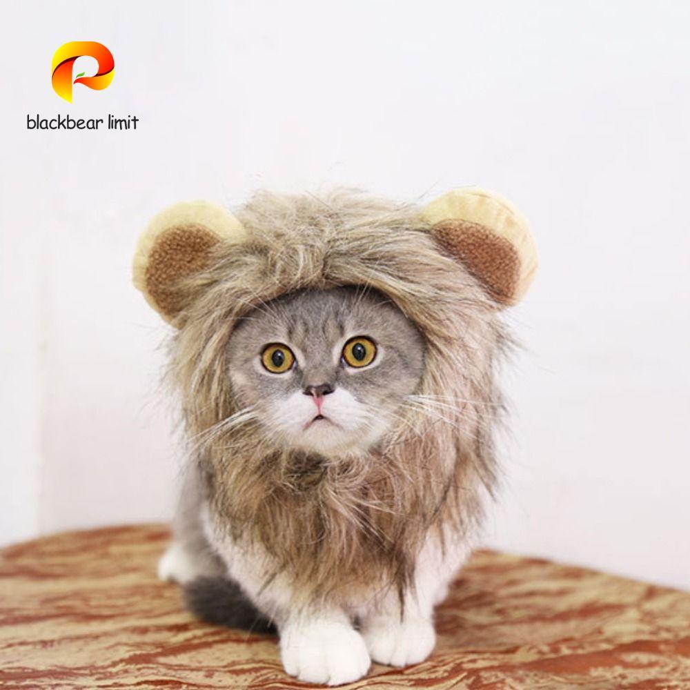 blackbear limit Mũ giả BLACKBEAR LIMIT Lion Mane, Mũ sư tử thú cưng thoáng khí mềm mại, Mũ sư tử Hal