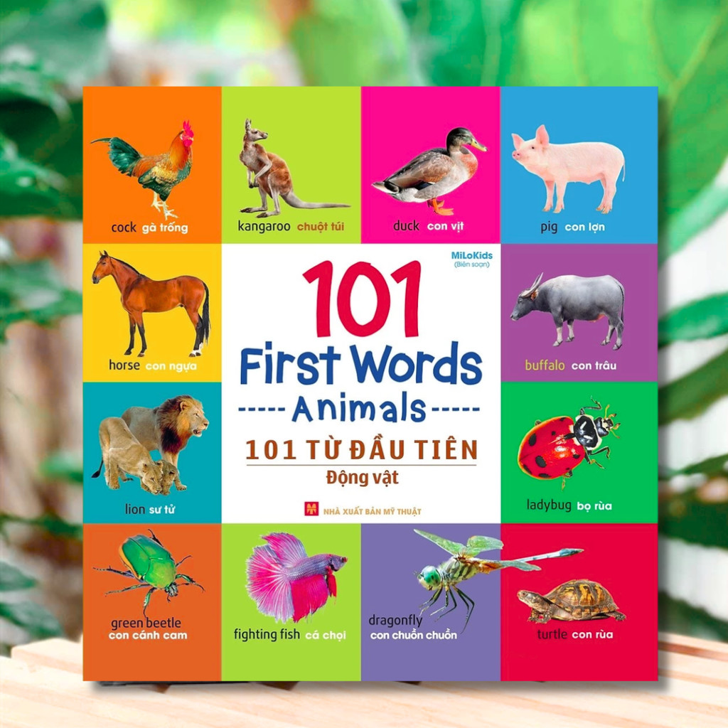 Sách : 101 Từ Đầu Tiên - Động Vật / 101 First Words - Animals - Minh Long