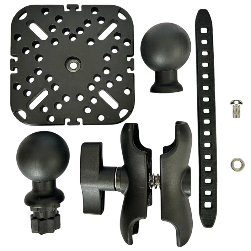 Mon Fish Finder Mount Base Marine Fish Finder Mount Base Mount Fish Finder Bracket Xoay 360 Độ Fish 