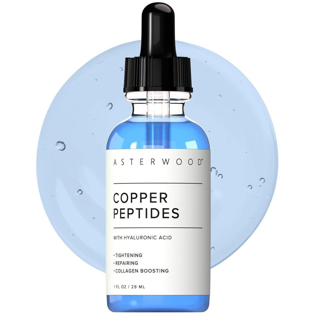 Asterwood Copper Peptide Facial Serum Trà GHK-Cu và Hyaluronic Acid-Aging Facial Serum-1oz