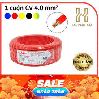  Cadivi dây điện Cadivi 4.0 đơn 7 sợi cv 4.0 cuộn 100 mét 