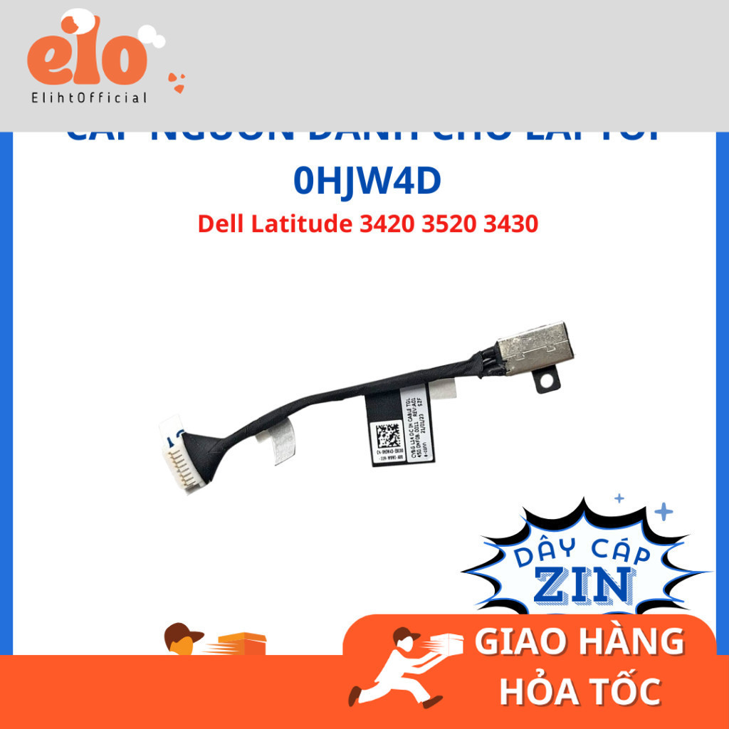Cáp pin ZIN Laptop Dell Latitude 3420 3520 3430 0HJW4D HJW4D - LIKENEW