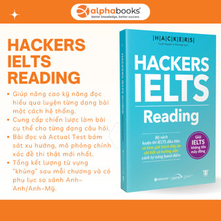 Sách - Lẻ/Combo Hackers IELTS (Có File Nghe): Listening + Reading + Writing + Speaking (Gamma books)