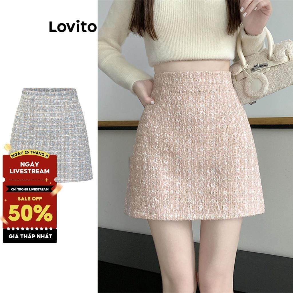 Lovito Váy chữ A hoa Ditsy thường ngày dành cho nữ L71ED093 (Nhiều màu)