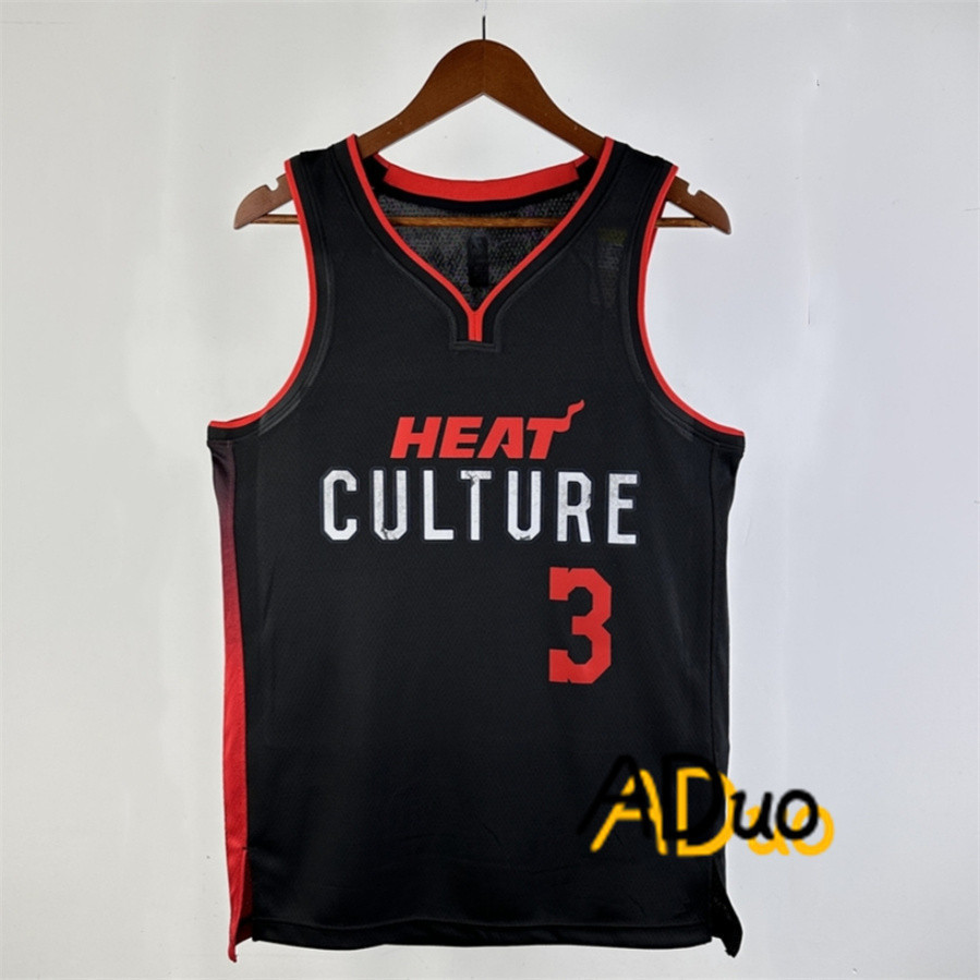 Áo sơ mi Dwayne Wade Miami Heat phiên bản Black City