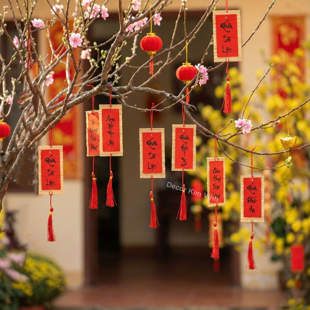 Set 5 Tag Mành Tăm Trang Trí Tết TAG69 - tag trang trí tết - tag treo cây