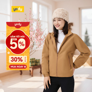 Áo khoác gió nữ YODY cao cấp giữ ấm hiệu quả chống gió chống bụi WCWC25F048 