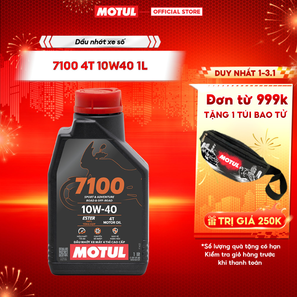  Dầu nhớt xe máy MOTUL 7100 4T 10W40 1L 