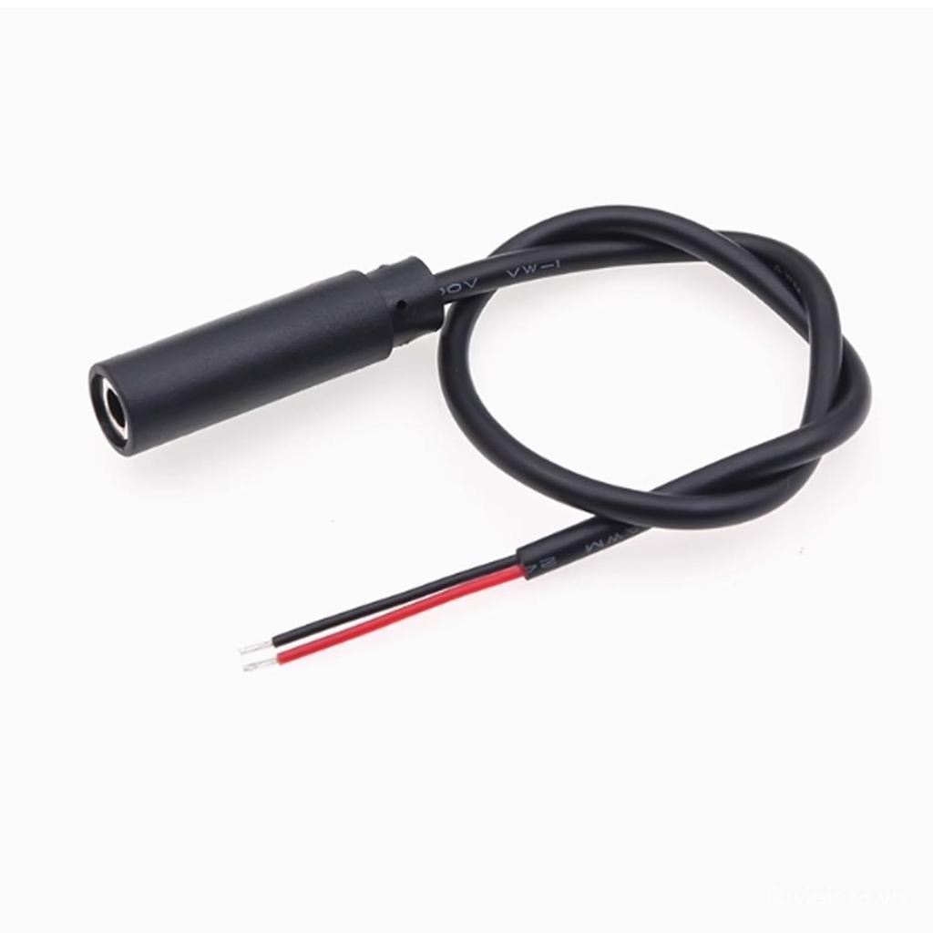 Đơn Ngắn 0.3M / 1FT 3.5Mm 1 / 8 "Nữ Cắm Vào Dây Trần Mở Đầu Pigtail TS Mono 3.5Mm 2 Cực Nối Dài Bím 