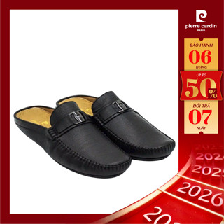   CHỈ CÒN 39 43  Giày sục nam Pierre Cardin Pháp da bò thật đế cao su thiết kế da dập nổi hiện tại 707 