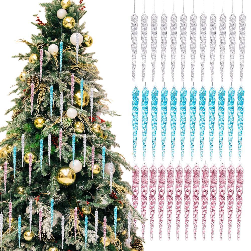 Cây Giáng Sinh Treo Icicle Xmas Mô Phỏng Giáng Sinh Mới Icicle Diy Trang Trí Năm U2f7