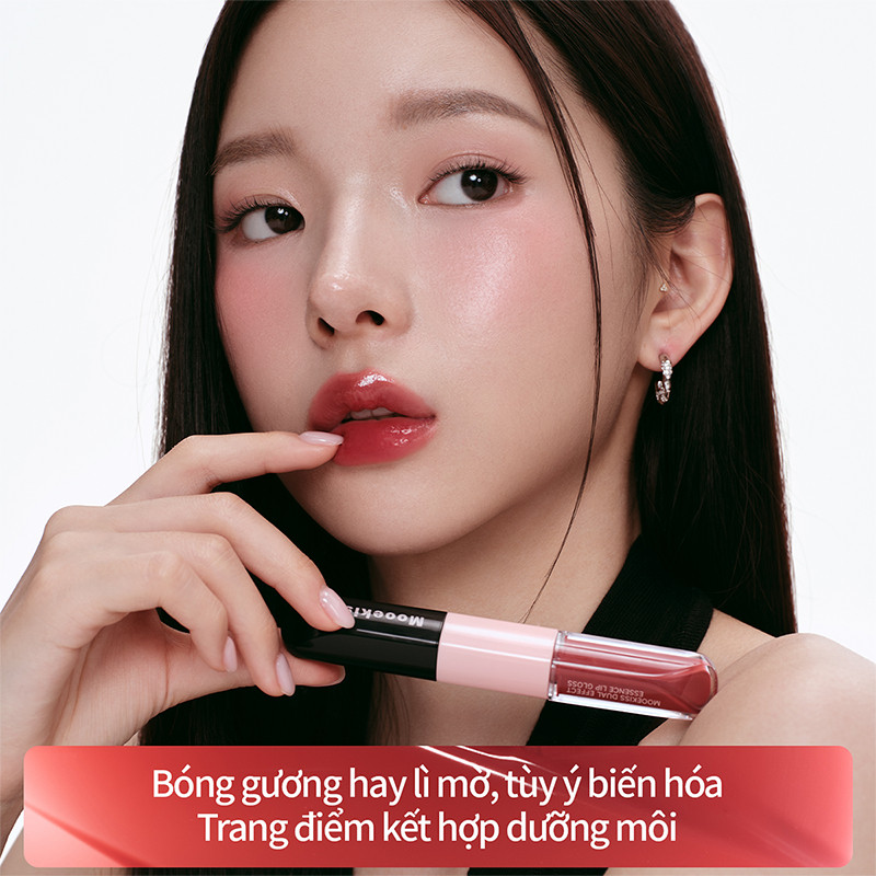 [KOL Combo 2] Combo 2 son Mooekiss thiết kế hai đầu đa năng, kết hợp lớp lì và lớp bóng trong cùng sản phẩm | BigBuy360 - bigbuy360.vn