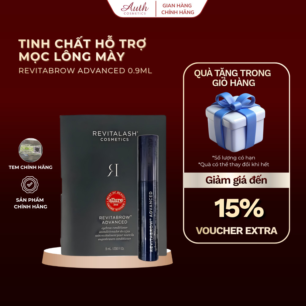 [HÀNG CÔNG TY] Serum dưỡng lông mày Revitalash Revitabrow Advanced Eyebrow Conditioner 0.9ml