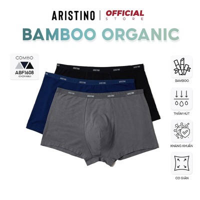 COMBO 3 Quần lót boxer nam S2 SPORT  sịp đùi cạp nhỏ sợi tre mềm mịn không nhăn khử khuẩn SBX02.CB3
