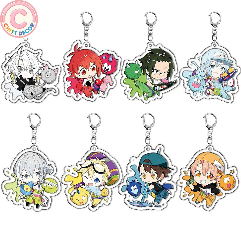 Anime IDOLiSH7 Keychain Cartoon Character Izumi Iori Leader Pendent Car Key Ring Bag